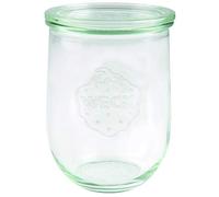 Weck 745 Barattolo a Tulipano da 1 l Alta qualità con Coperchio Conserve Resistente al Calore microonde Adatto al Forno Vetro con Bordo Rotondo, 6 Pezzi, Trasparente