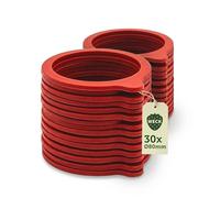 Weck Anelli per conserve, diametro 80 mm, set da 30 pezzi, accessori per barattoli e barattoli, guarnizioni per barattoli e barattoli