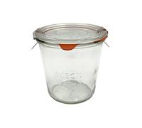 WECK Barattolo Weck da 580 ml con coperchio da 100 mm, guarnizioni e clip incluse