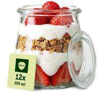 Weck Rotondo Rim Mini Tulip Jar, 220 ml, Trasparente