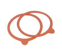 WECK Guarnizione di Jar, Gomma Naturale, Arancione, 1 x 1 x 1 cm, 10 unità