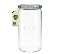Weck Rotondo Rim Cilindro, Vaso, Vetro, Transparent, 1575 ml