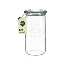 Weck Rotondo Rim Cilindro, Vaso, Vetro, Transparent, 340 ml
