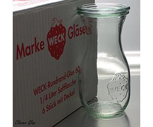 Weck Round Rim - Bottiglia per succo, 290 ml, taglia unica