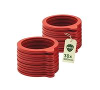 Weck Set di 30 anelli per conserve, diametro 60 mm, accessori per barattoli, barattoli e bicchieri, anelli di ricambio per conservare in modo sicuro
