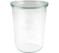 Weck 6 barattoli rotondi da 0,75 l in vetro per conserve, 3/4 litri + coperchio