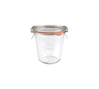 Weck Set di 6 Bicchieri Tumbler Coperchio, Anello di Tenuta e Morsetti, ciascuno da 290 ml, tonda, 6 unità