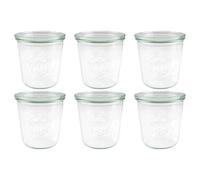 WECK Set di 6 vasetti da 1/2 litri