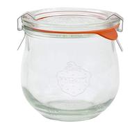 Weck -Tulip glass, bordo rotondo, vetro trasparente, 370 ml