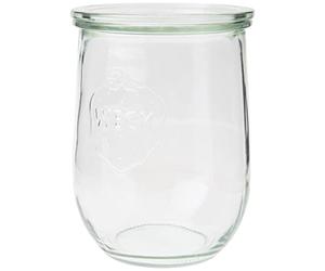 Weck Tulpen- Glas, Vasetto di Vetro Transparente, 1050 ml, set da 6