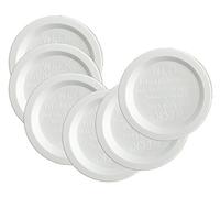 Weck vasetto Keep Fresh plastica coperchi, 6-pack Small = 60mm White