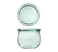 WECK, Vasetto TULPE, 580 ml con coperchio - confezione da 6, per conserve, Riutilizzabile, Può essere congelato, Può essere messo in forno, Coperchio incluso, Sterilizzazione, Barattoli, Conservazione