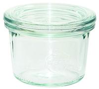 Weck 80 Barattolo 80 ml Alta qualità, con Coperchio Conserve Resistente al Calore microonde Adatto al Forno Vetro con Bordo Rotondo, 12 Pezzi, Trasparente