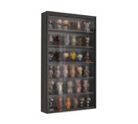 WECLMH Immagazzinaggio, Vetrina con Ante in Vetro, Vetrina in Legno Massello da Parete, Organizer da Scaffale per Riporre Oggetti in Casa, Ufficio, Libri, Dispensa(40x72x14cm)