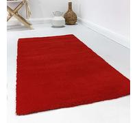 wecon home Esprit - Tappeto a pelo lungo, moderno, morbido, per soggiorno, camera da letto o studio, Greenwood Rug (120 x 180 cm, rosso)