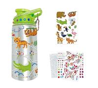 Wectirc Decora la tua bottiglia d'acqua per bambini, bollitore decorativo carino per arti e mestieri, giocattoli da colorare con graffiti, pittura con strass, giocattolo per attività all'aperto per