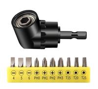 WEDAMOO Adattatore per Trapano ad Angolo Retto 105°,105° Avvitatore Angolare,Trapano Angolare Multifunzione,1/4" Portapunte Magnetici,per Avvitare e Forare in Spazi Ristretti