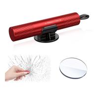 WEDAWIN Martello di Sicurezza per Auto, Attrezzi di Sicurezza per Auto 2 in 1, rompivetri, rompivetri e Cinture di Sicurezza per Auto (Rosso)