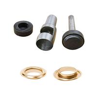 WedDecor 30mm Argento Occhielli E Anelli di Tenuta Cavo Foro Punzone Fissaggio Mano Attrezzi Set per Fai da Te Artigianato Progetti, Leathercrafts, Vinile Banner, Piscina Cover, 10pcs