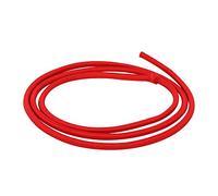 Weddecor 4mm Ampio Rotondo Corda Elastica Filo Per Gioielli Perline Cordino, Tela Cerata, Capelli Cravatte, Fai da Te Artigianato Bracciali Collane, Jacquard Motivo - Rosso, 25 Metres