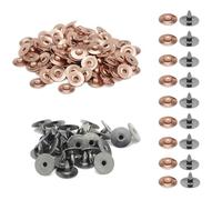 Weddecor 7mm Jeans Rivetto - Rame, Pack of 50
