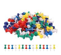 WedDecor Confezione da 100 puntine per lavagna in sughero, resistenti puntine da parete, per disegnare puntine, cartine, bachece, fai da te, per scuola e ufficio