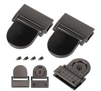 WedDecor Copertura rettangolare con chiusura arrotondata, piastra di chiusura per borsa in metallo, chiusura arrotondata per borse, chiusura con viti, accessori per frizioni e borse, colore canna di