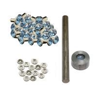 Weddecor Diamante Rivetti 7mm Con Kit Attrezzi Per Leathercraft Borse DIY