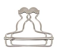 Weddecor Fibbiette Dungaree Metal Clip 25-45mm Set Braccialetti Regolabili