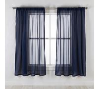 Weddecor Pannelli Tende Voile Lucy 2 Pz Griglia Slot Top Semi-trasp.