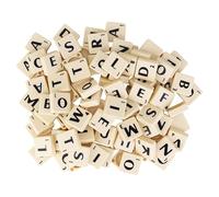 WedDecor Plastica Alfabeto Piastrelle con Lettere e Numeri per Gioco da Tavolo, Ciondolo, Arte e Mestiere, Fai da Te Progetti, Puzzle, Moda Accessorio, Casa Décor - Avorio, 100