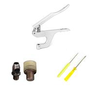 WedDecor Set di fustelle con foro da 10 mm con pinza ZYT, per lavori in pelle, fissaggio, cinture e borsa, riparazione e sostituzione di abbigliamento, progetti fai da te