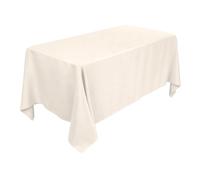 WedDecor, tovaglia rettangolare di alta qualità, grande e resistente, in tessuto, per decorazioni nuziali, cene di compleanno, feste di anniversario, eventi, 170 x 144 pollici, colore avorio, 5 pezzi