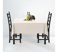 Weddecor Tovaglia rettangolare in tessuto di poliestere resistente, 200 x 300 cm, colore avorio, 1 pezzo, per matrimoni, compleanni, anniversari, cene, eventi, decorazione