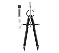 WeddHuis 1 pezzo Compasso Professionale ad aggiustamento rapido, Compasso Scuola Elementare, Compasso Scuola Media, Blu Per Disegno Tecnico con Guida A Mandrino.