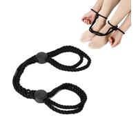 WeddHuis 1 Set Bondage Corda per Polsi e Caviglie, Regolabile BDSM Legami e Corda Bondage, Manette per Mani e Piedi per Coppie (Nero)