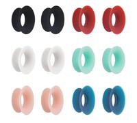 WeddHuis 12pz Mute Style Pack per Earplugs,Silenzioso in Silicone Accessori Mute Pacchetto di Controllo Giornaliero di Tappi per le Orecchie per Il Viaggio Nella Biblioteca Dell'Home Office