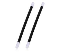 WeddHuis 2 Bacchetta Magica in Plastica Nera e Bianca Design Classico Mago per Travestimento Adulti Accessori per Mago Magico Spettacolo Feste (24.5 * 1.2cm)