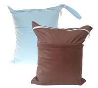 WeddHuis 2 pcs Borsa impermeabile per pannolini articoli da toilette e indumenti bagnati asciutti adatta per il nuoto i viaggi e l'uso domestico