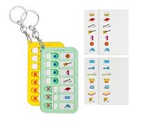 WeddHuis 2 Pcs Tabelle Checklist Riutilizzabili, Pianificatore di Attività Quotidiane, To-Do List, Memo Board per Bambini e Adulti, per Scuola e Famiglia