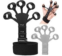 WeddHuis 2 Pezzi Finger Strengthener, Hand Grip Strength Trainer ,6 Resistant Level Finger Exerciser, Allenamento Avambraccio, Avambracci Attrezzi, per Allenamento Della Forza