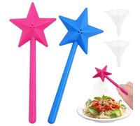 WeddHuis 2 Pezzi Saliera e Pepiera a Forma di Stellina, Set di Saliera e Pepiera per Cucina