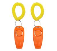 WeddHuis 2 Ultraschall-Hundepfeifen, Ultraschall-Hundepfeife per fermare il latrato, HF-Hunde-Rückrufpfeife professionale, addestramento del comportamento, Ultraschallpfeife per cani (Arancione)