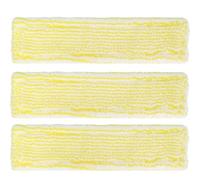 WeddHuis 3 Pezzi Panni di Ricambio per Lavavetri, Panno in Microfibra di Ricambio per Aspiragocce, Compatibile con Kärcher WV2 WV5 WV6 Plus Premium (Giallo)