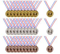WeddHuis 30 medaglie,medaglie per bambini,medaglie per calcio,compleanno,sci,lavoro,sport,per ricompensa per bambini,mini giochi olimpici sportivi giorni,diametro ca. 3,8 cm