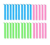 WeddHuis 30 Pezzi Clip per Sacchetti da Frigo per Snack Noci Caffè (Verde + Rosa + Blu)