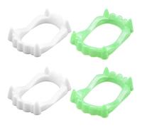 WeddHuis 4 Denti da vampiro I Costumi Halloween denti da vampiro per bambini I stabili e adatti per bambini denti vampiro zombie dracula Halloween da indossare