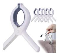 WeddHuis 6 pezzi Mollettoni per Teli Mare, Forti e Resistenza al Vento, Mollette Grandi per Asciugamani da Spiaggia, Asciugamani da Bagno, Biancheria da Letto, Abiti Pesanti, Mollette per Bucato