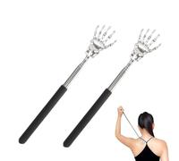 WeddHuis Set di 2 Grattaschiena Telescopici, Grattaschiena a Mano, Back Scratcher, Ideale per Casa, Ufficio e Viaggi