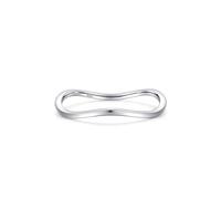 Wedding Anello di nozze personalizzato, in argento 925, 1,2 mm, senza gemma ondulata, misura 49 (15,6) per la festa del papà, 57 (18.1), Argento sterling, Nessuna pietra preziosa